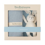 Dárkový set BIMBIDREAMS RABBIT - BLUE BLANKET