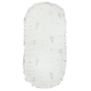 Podložka s volánkem do kočárku/M.koše BIMBIDREAMS - Blue Sky