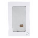 Přikrývka saténová s kožešinkou - světle šedá jednobarevná