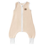 Mušelínový nožičkový spací pytel - béžový (vel.86)