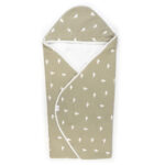 Deka do autosedačky SOFTELLO - wafle ecru ptáčci