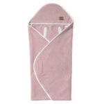 Deka do autosedačky SOFTELLO - tmavě růžové wafle