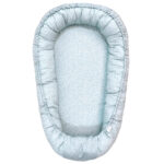 Hnízdo pro miminko SOFTELLO - světle modré květinky