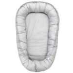 Hnízdo pro miminko SOFTELLO - světle šedá tečka