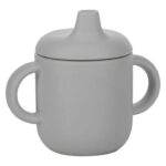 Dětský silikonový hrnek FreeON - šedý