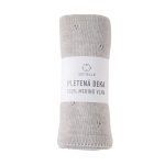 Pletená merino deka SOFTELLO - SAPO světle šedá