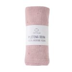 Pletená merino deka SOFTELLO - SAPO tmavě růžová
