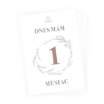 Milníkové kartičky - bordový set