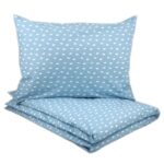 Povlečení do postýlky - světlemodré kapky