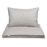 Dětské povlečení SOFTELLO - šedohnědé vážky