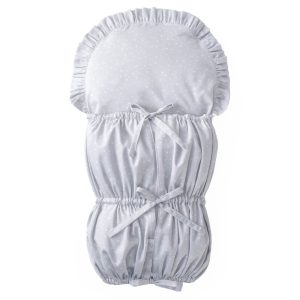 Návlek na peřinku SOFTELLO  - světle šedá tečka