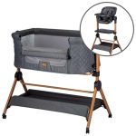 Minipostýlka a židlička 2v1 FreeON -šedá