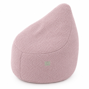 Bouclé sedací pytel pro děti SOFTELLO - růžový