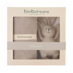 Dárkový set BIMBIDREAMS RABBIT - TAUPE BLANKET