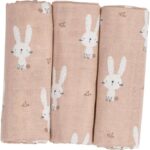 Set plenek TETRA 80x80cm FreeON - béžový zajíčci (3ks)