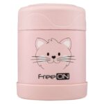 Termobox na jídlo 350ml FreeON - růžová kočička