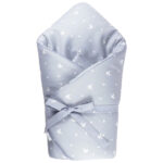 Zavinovačka SOFTELLO - šedě modří ptáčci