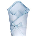 Zavinovačka SOFTELLO - světle modrá s volánkem